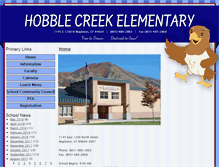 Tablet Screenshot of hobblecreek.nebo.edu